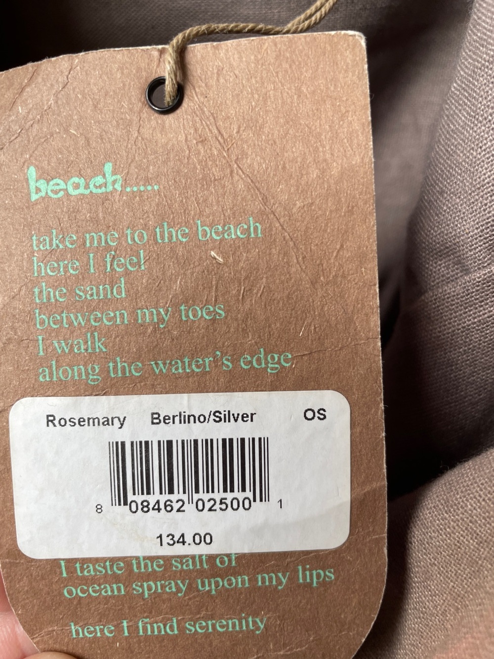 Beach by Florabella Rosemary Berlino/Silver Tote - Picture 7 of 8